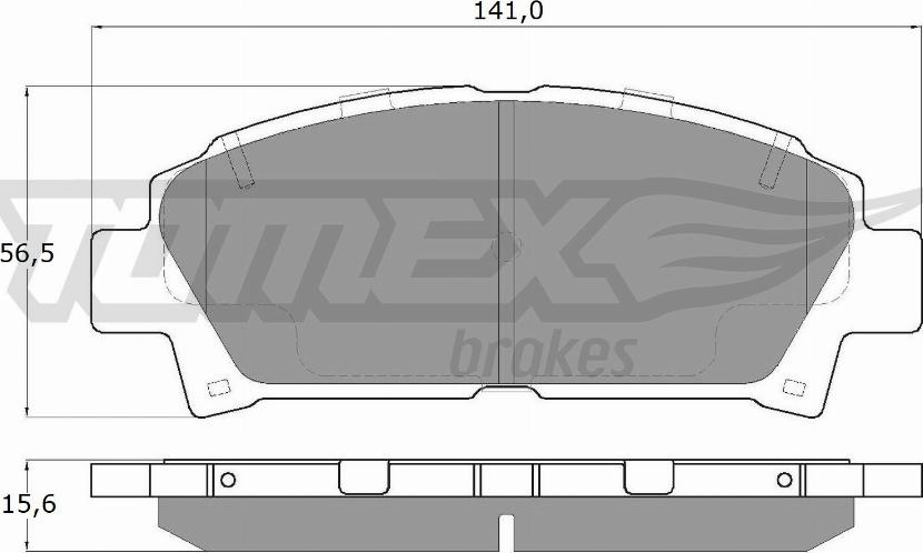 TOMEX brakes TX 13-63 - Bremžu uzliku kompl., Disku bremzes ps1.lv