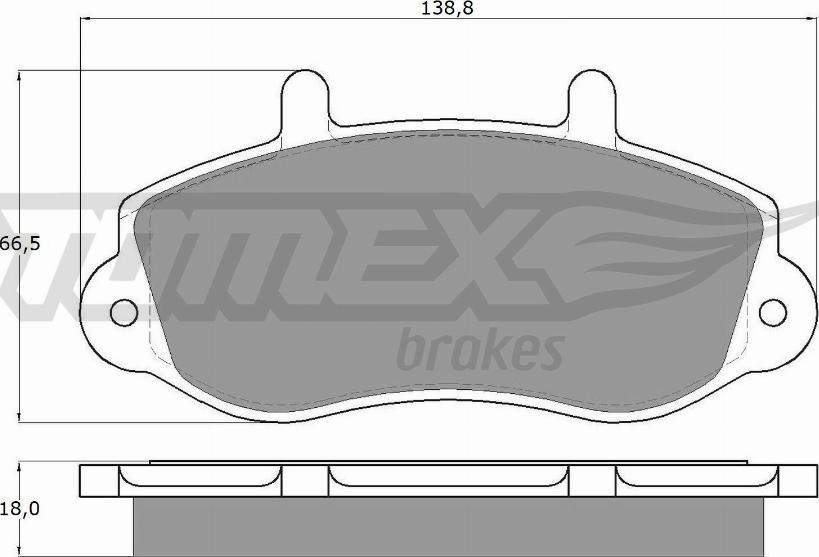 TOMEX brakes TX 13-01 - Bremžu uzliku kompl., Disku bremzes ps1.lv