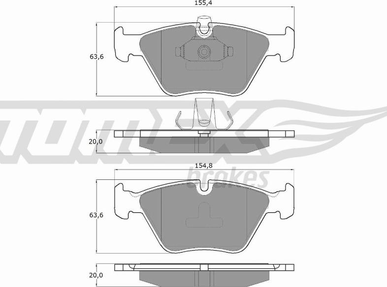 TOMEX brakes TX 13-18 - Bremžu uzliku kompl., Disku bremzes ps1.lv