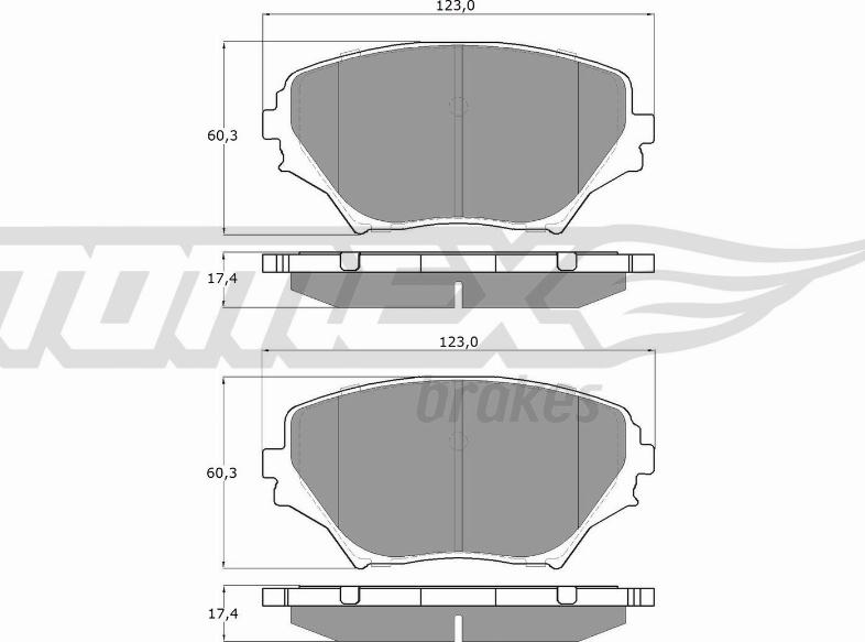 TOMEX brakes TX 13-85 - Bremžu uzliku kompl., Disku bremzes ps1.lv