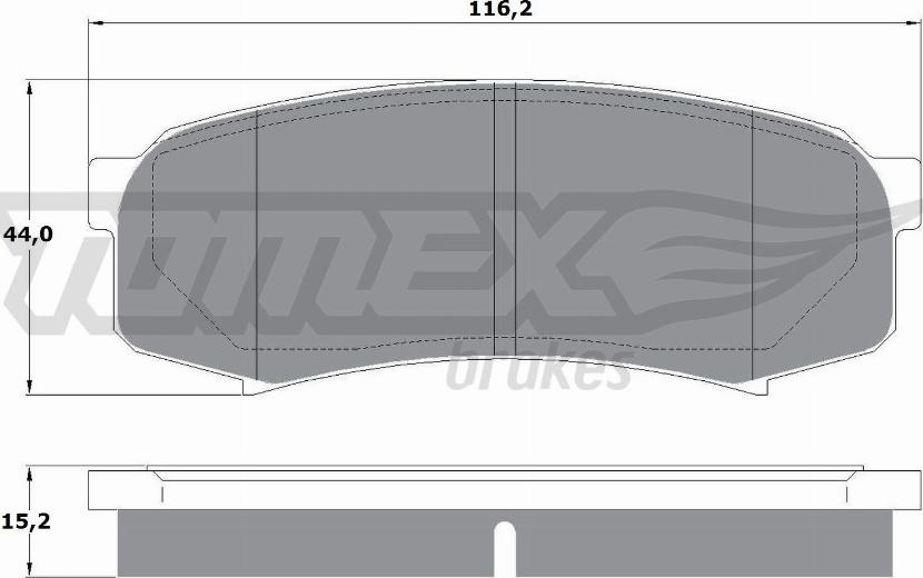 TOMEX brakes TX 13-83 - Bremžu uzliku kompl., Disku bremzes ps1.lv