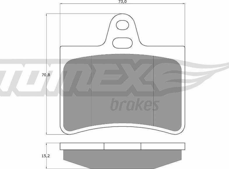 TOMEX brakes TX 13-33 - Bremžu uzliku kompl., Disku bremzes ps1.lv