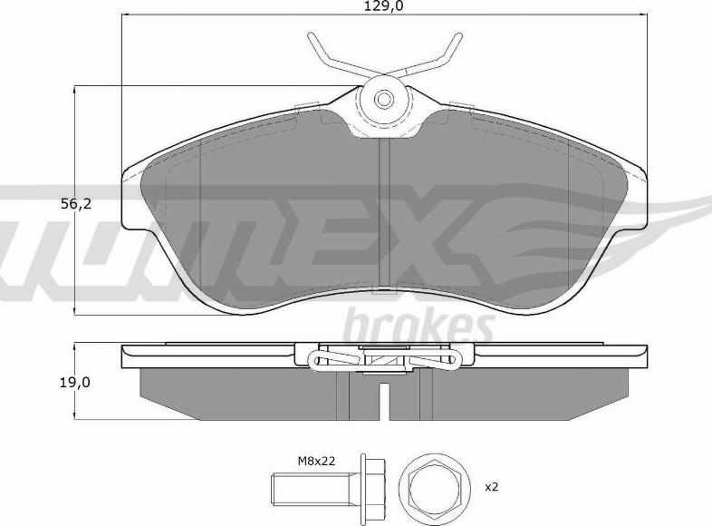 TOMEX brakes TX 13-29 - Bremžu uzliku kompl., Disku bremzes ps1.lv