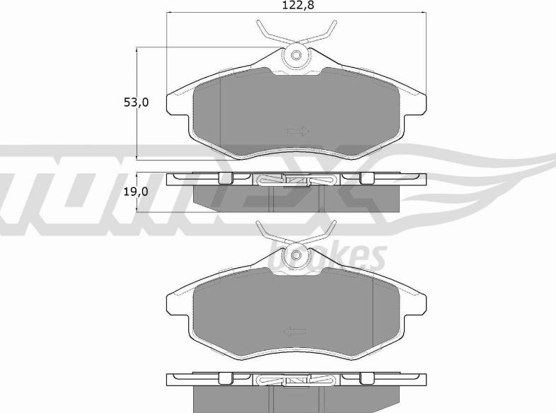 TOMEX brakes TX 13-28 - Bremžu uzliku kompl., Disku bremzes ps1.lv