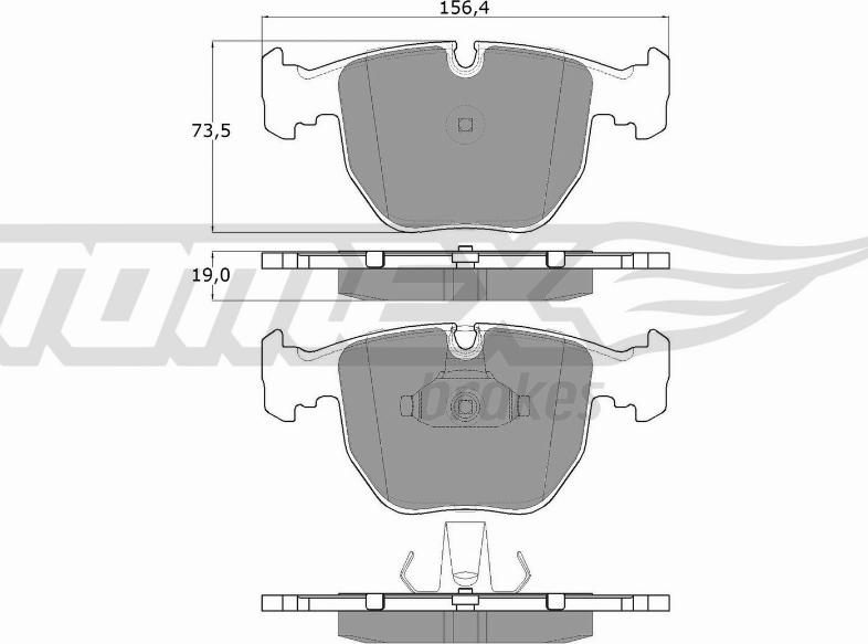 TOMEX brakes TX 13-23 - Bremžu uzliku kompl., Disku bremzes ps1.lv