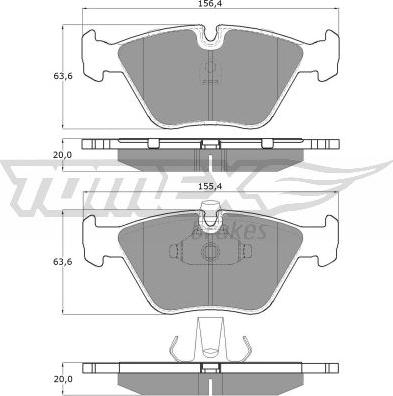 TOMEX brakes TX 13-22 - Bremžu uzliku kompl., Disku bremzes ps1.lv