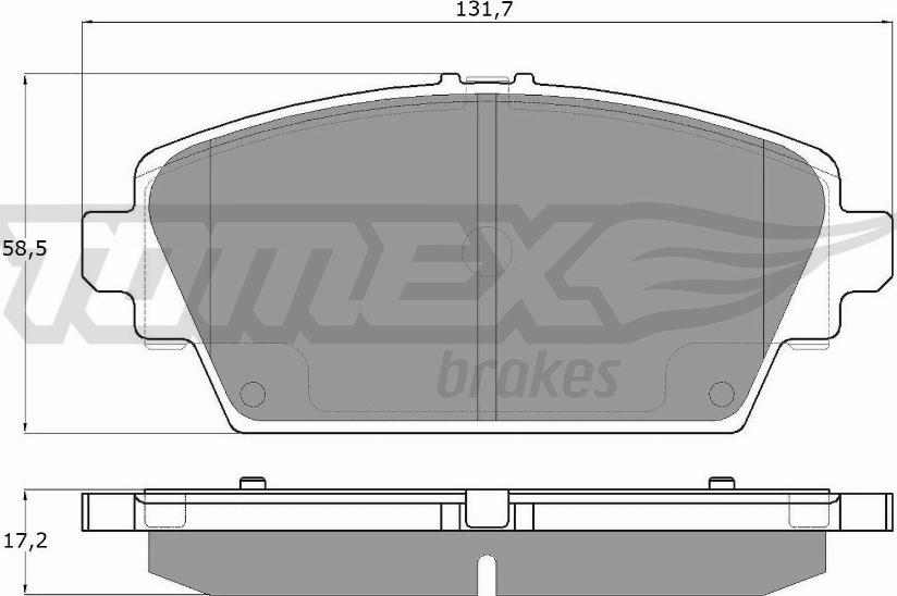 TOMEX brakes TX 12-94 - Bremžu uzliku kompl., Disku bremzes ps1.lv