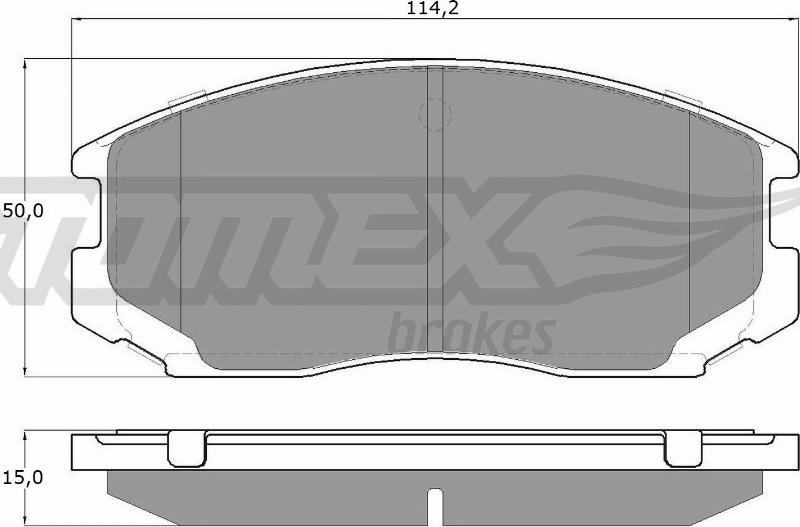 TOMEX brakes TX 12-91 - Bremžu uzliku kompl., Disku bremzes ps1.lv