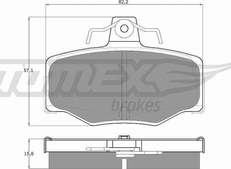 TOMEX brakes TX 12-93 - Bremžu uzliku kompl., Disku bremzes ps1.lv