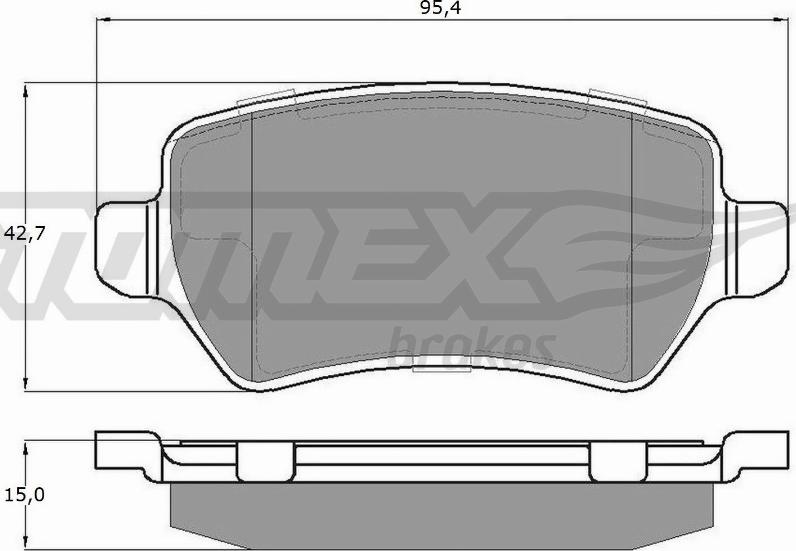 TOMEX brakes TX 12-971 - Bremžu uzliku kompl., Disku bremzes ps1.lv