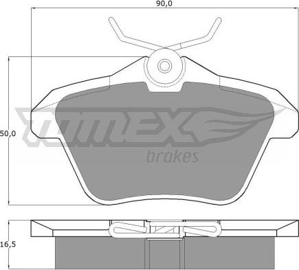 TOMEX brakes TX 12-68 - Bremžu uzliku kompl., Disku bremzes ps1.lv