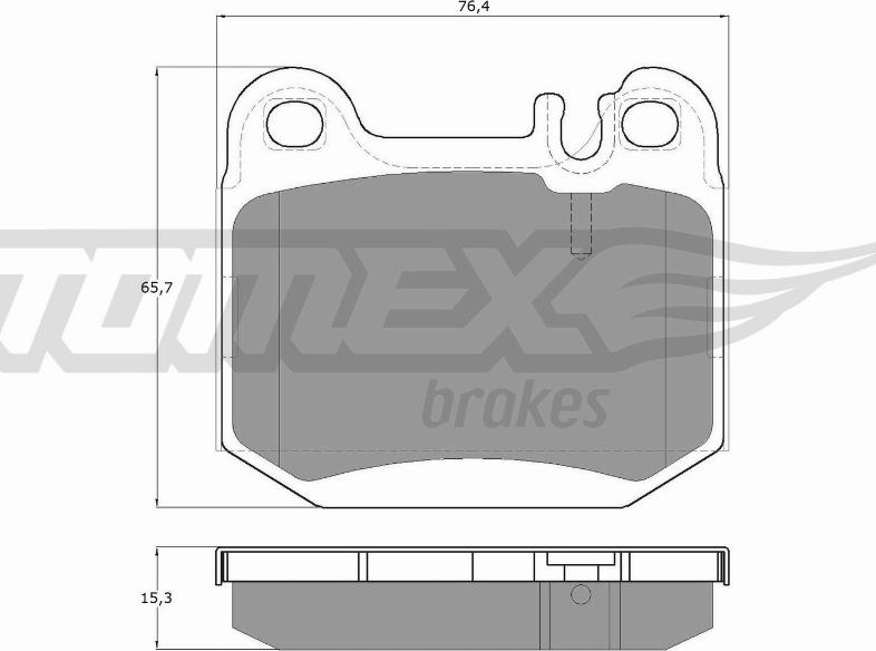 TOMEX brakes TX 12-86 - Bremžu uzliku kompl., Disku bremzes ps1.lv