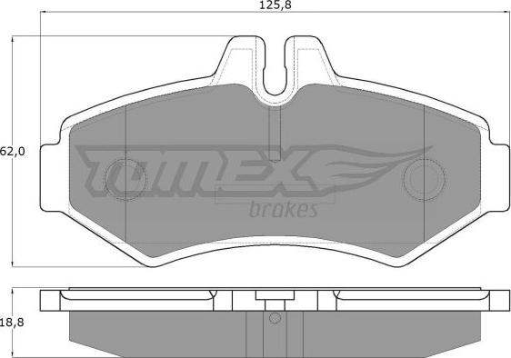 TOMEX brakes TX 12-34 - Bremžu uzliku kompl., Disku bremzes ps1.lv