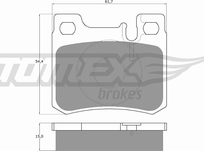 TOMEX brakes TX 12-30 - Bremžu uzliku kompl., Disku bremzes ps1.lv