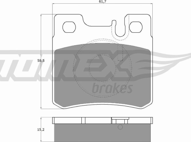 TOMEX brakes TX 12-33 - Bremžu uzliku kompl., Disku bremzes ps1.lv