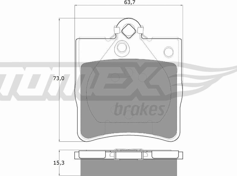 TOMEX brakes TX 12-29 - Bremžu uzliku kompl., Disku bremzes ps1.lv