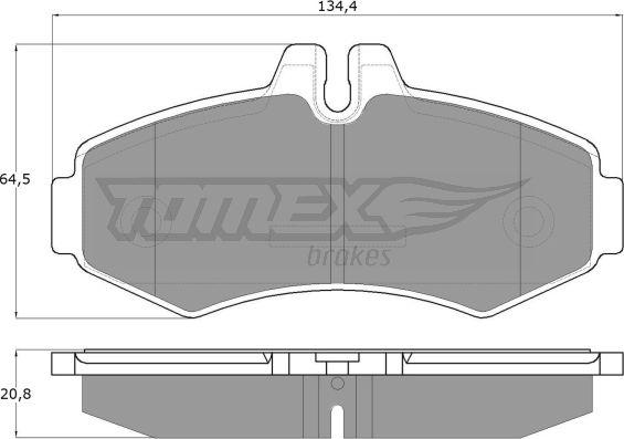 TOMEX brakes TX 12-23 - Bremžu uzliku kompl., Disku bremzes ps1.lv