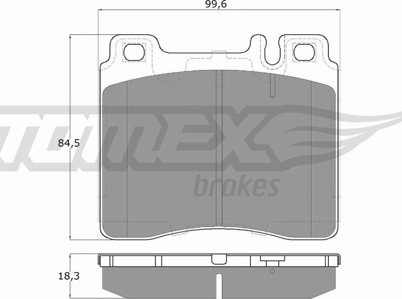 TOMEX brakes TX 12-74 - Bremžu uzliku kompl., Disku bremzes ps1.lv