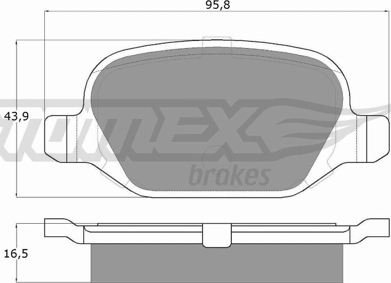 TOMEX brakes TX 12-70 - Bremžu uzliku kompl., Disku bremzes ps1.lv