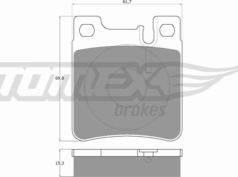 TOMEX brakes TX 12-73 - Bremžu uzliku kompl., Disku bremzes ps1.lv