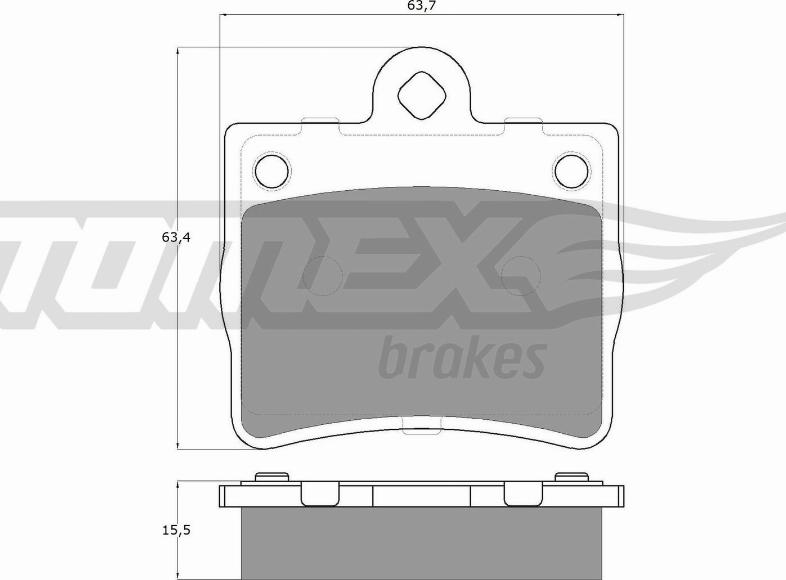 TOMEX brakes TX 12-77 - Bremžu uzliku kompl., Disku bremzes ps1.lv