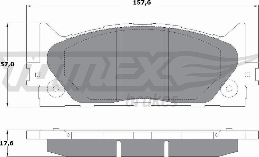 TOMEX brakes TX 17-59 - Bremžu uzliku kompl., Disku bremzes ps1.lv