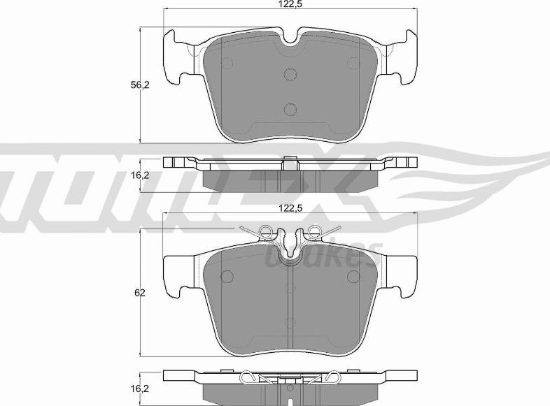 TOMEX brakes TX 17-051 - Bremžu uzliku kompl., Disku bremzes ps1.lv