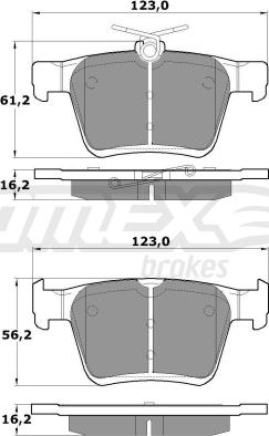 TOMEX brakes TX 17-05 - Bremžu uzliku kompl., Disku bremzes ps1.lv