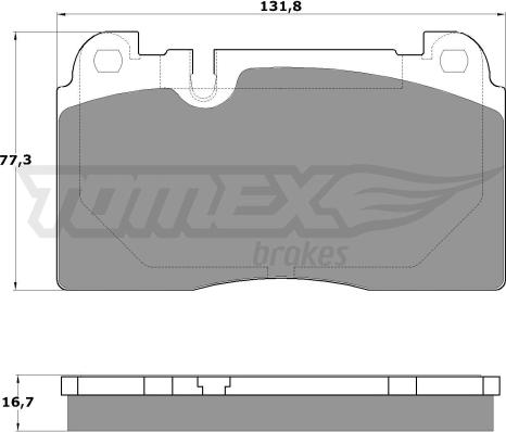 TOMEX brakes TX 17-06 - Bremžu uzliku kompl., Disku bremzes ps1.lv