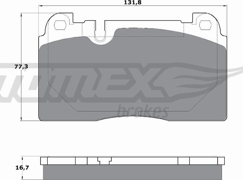 TOMEX brakes TX 17-06 - Bremžu uzliku kompl., Disku bremzes ps1.lv