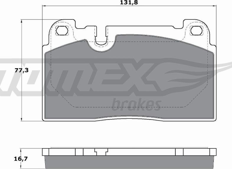 TOMEX brakes TX 17-14 - Bremžu uzliku kompl., Disku bremzes ps1.lv