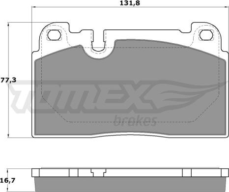 TOMEX brakes TX 17-14 - Bremžu uzliku kompl., Disku bremzes ps1.lv