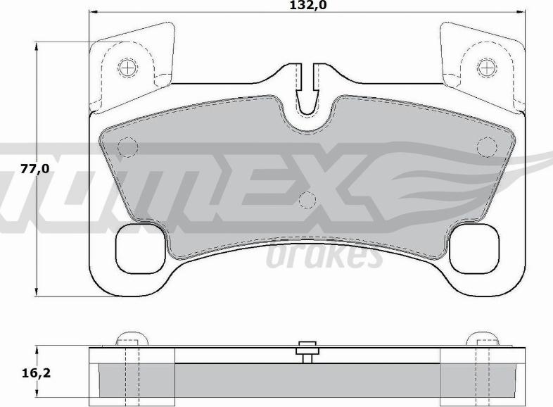 TOMEX brakes TX 17-15 - Bremžu uzliku kompl., Disku bremzes ps1.lv