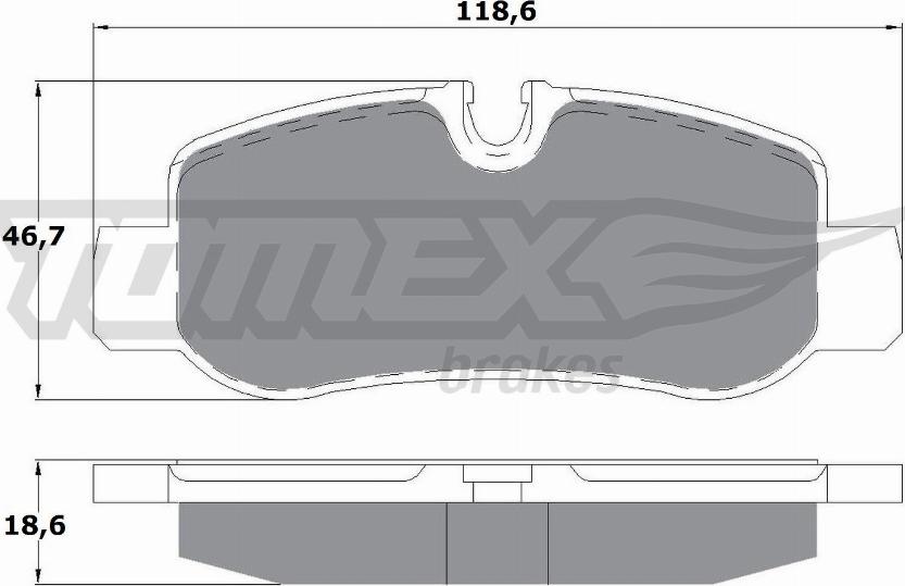 TOMEX brakes TX 17-81 - Bremžu uzliku kompl., Disku bremzes ps1.lv