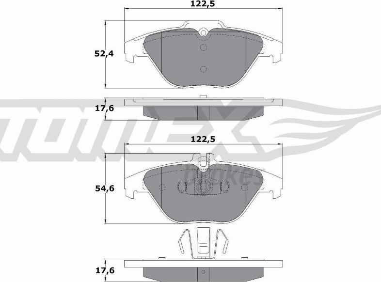 TOMEX brakes TX 17-39 - Bremžu uzliku kompl., Disku bremzes ps1.lv