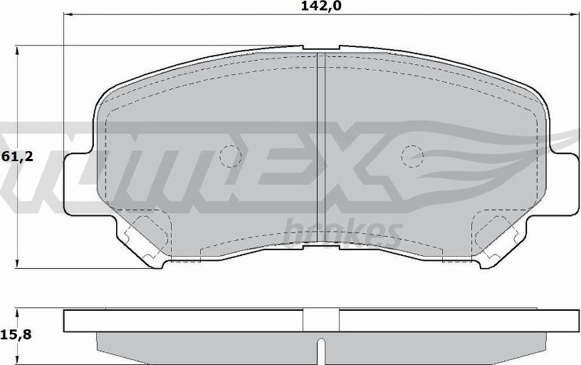 TOMEX brakes TX 17-25 - Bremžu uzliku kompl., Disku bremzes ps1.lv