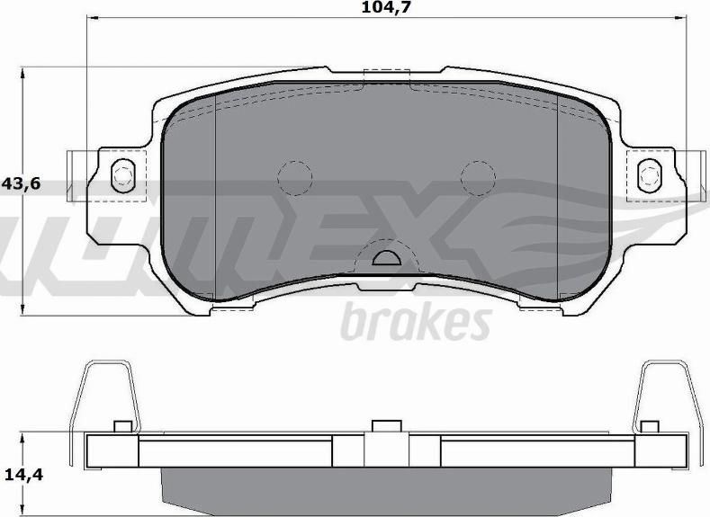 TOMEX brakes TX 17-26 - Bremžu uzliku kompl., Disku bremzes ps1.lv