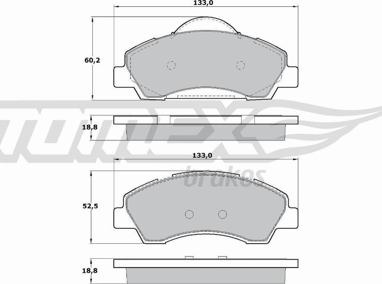 TOMEX brakes TX 17-28 - Bremžu uzliku kompl., Disku bremzes ps1.lv