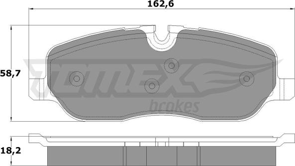 TOMEX brakes TX 17-71 - Bremžu uzliku kompl., Disku bremzes ps1.lv