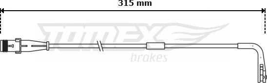 TOMEX brakes TX 30-94 - Indikators, Bremžu uzliku nodilums ps1.lv