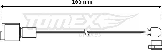 TOMEX brakes TX 30-95 - Indikators, Bremžu uzliku nodilums ps1.lv