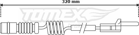 TOMEX brakes TX 30-97 - Indikators, Bremžu uzliku nodilums ps1.lv