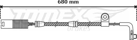 TOMEX brakes TX 30-46 - Indikators, Bremžu uzliku nodilums ps1.lv