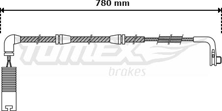 TOMEX brakes TX 30-47 - Indikators, Bremžu uzliku nodilums ps1.lv