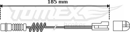 TOMEX brakes TX 30-54 - Indikators, Bremžu uzliku nodilums ps1.lv