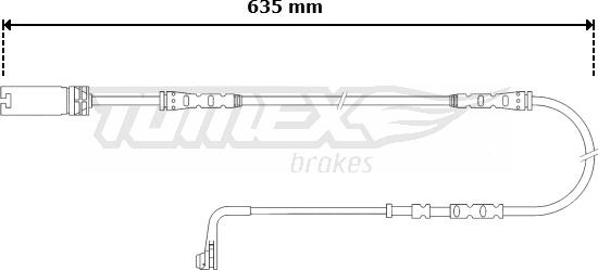 TOMEX brakes TX 30-58 - Indikators, Bremžu uzliku nodilums ps1.lv