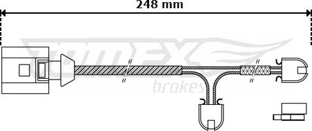 TOMEX brakes TX 30-52 - Indikators, Bremžu uzliku nodilums ps1.lv