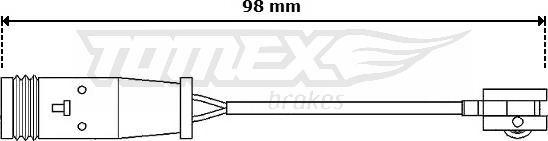 TOMEX brakes TX 30-64 - Indikators, Bremžu uzliku nodilums ps1.lv