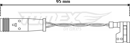 TOMEX brakes TX 30-66 - Indikators, Bremžu uzliku nodilums ps1.lv