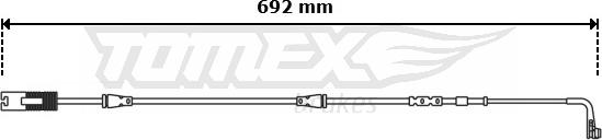 TOMEX brakes TX 30-68 - Indikators, Bremžu uzliku nodilums ps1.lv